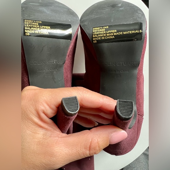 Colin Stuart - over the knee suede boots platform Size 5 - Picture 4 of 5